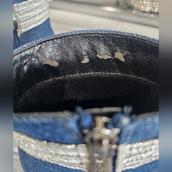 Cape Robbin Denim Ankle Boots with Silver Accents - Picture 9 of 11